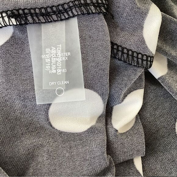 Black with white polka dot dress medium. 0306 - Picture 7 of 7